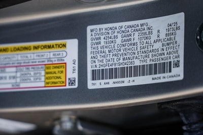 2025 Honda Civic Hybrid Sport