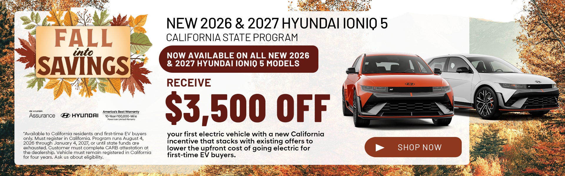 CALIFORNIA STATE PROGRAM - NOW AVAILABLE